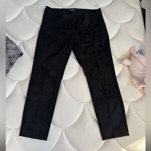 Express Black Women's Pants with Elegant Pattern